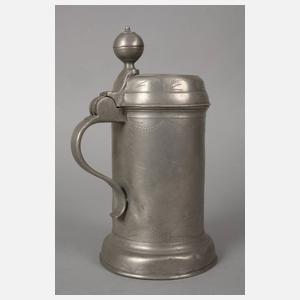 Barocker Walzenkrug Zinn