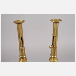 Paar große Schiebeleuchter