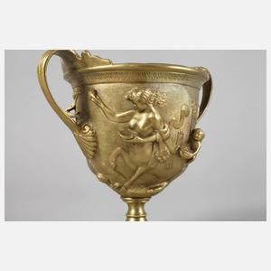 Feine Amphorenvase Bronze