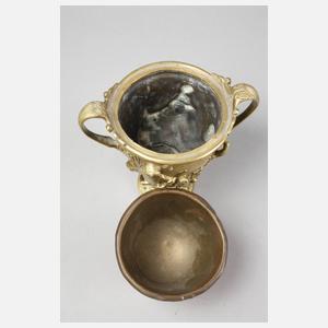 Feine Amphorenvase Bronze