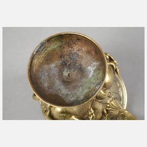 Feine Amphorenvase Bronze