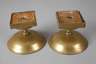 Zwei Fußschalen Messing