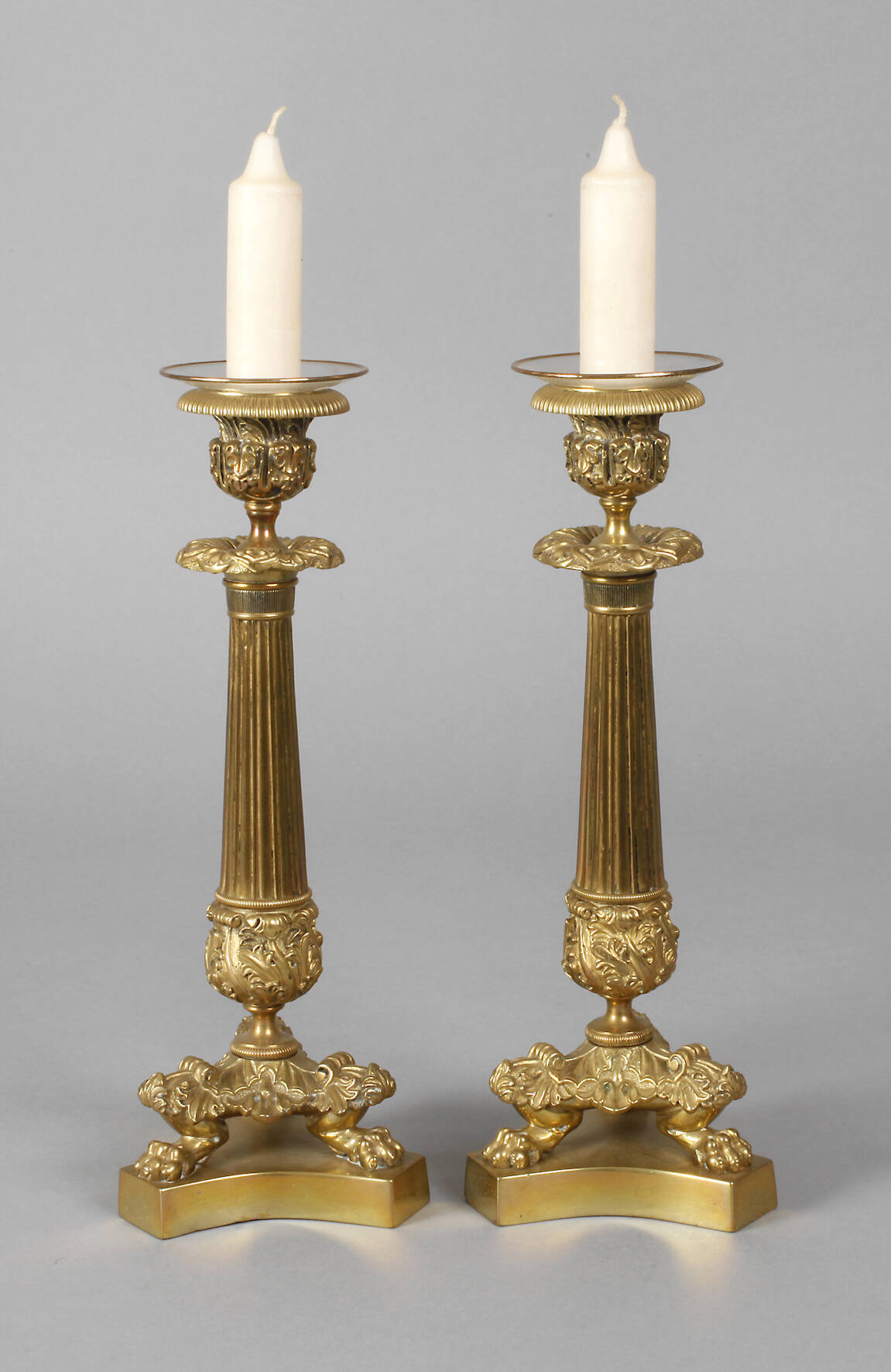 Paar klassizistische Kerzenleuchter