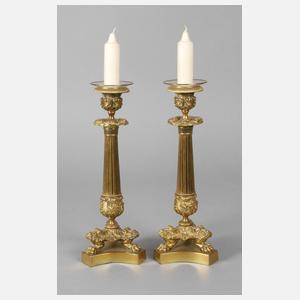 Paar klassizistische Kerzenleuchter