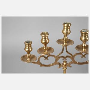 Fünfflammiger Messingleuchter