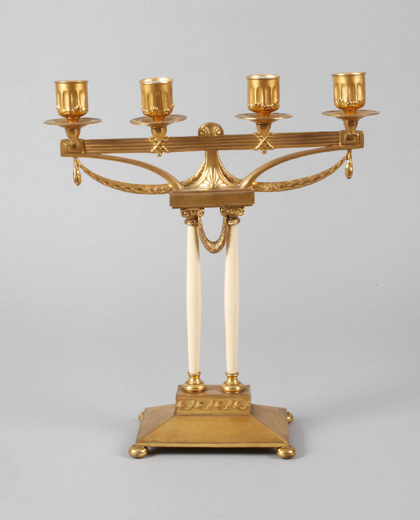 Vierflammiger Jugendstilleuchter