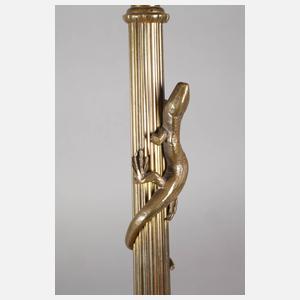 Paar vierflammige Kandelaber mit Tierfiguren