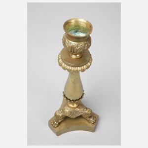 Paar Messingleuchter im klassizistischen Stil