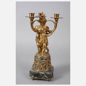 Paar Figurenleuchter Bronze