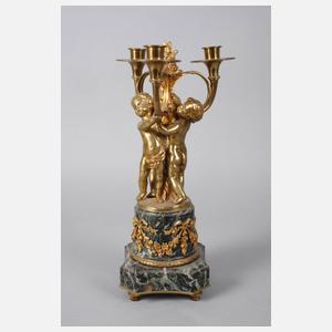 Paar Figurenleuchter Bronze