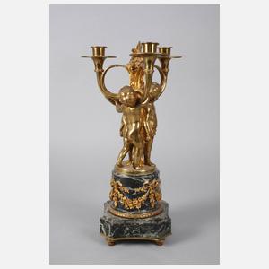 Paar Figurenleuchter Bronze