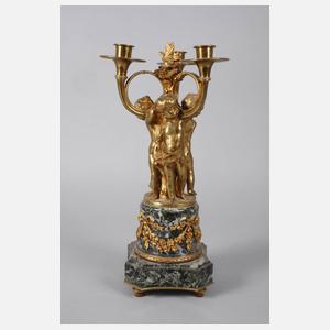 Paar Figurenleuchter Bronze