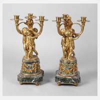 Paar Figurenleuchter Bronze111