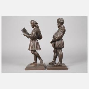 Paar Eisengussfiguren