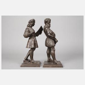 Paar Eisengussfiguren