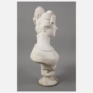 Marmorbüste Amalie Auguste Königin von Sachsen