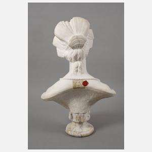 Marmorbüste Amalie Auguste Königin von Sachsen