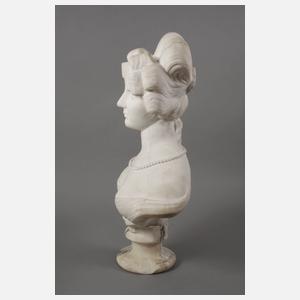 Marmorbüste Amalie Auguste Königin von Sachsen