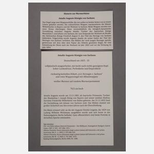 Marmorbüste Amalie Auguste Königin von Sachsen