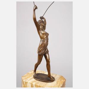 Seiltänzerin als Halbakt