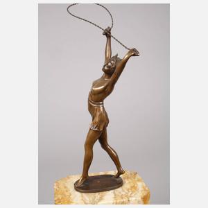 Seiltänzerin als Halbakt