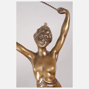 Seiltänzerin als Halbakt