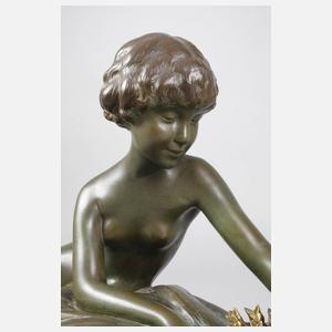 Georges Coste, liegender Mädchenakt