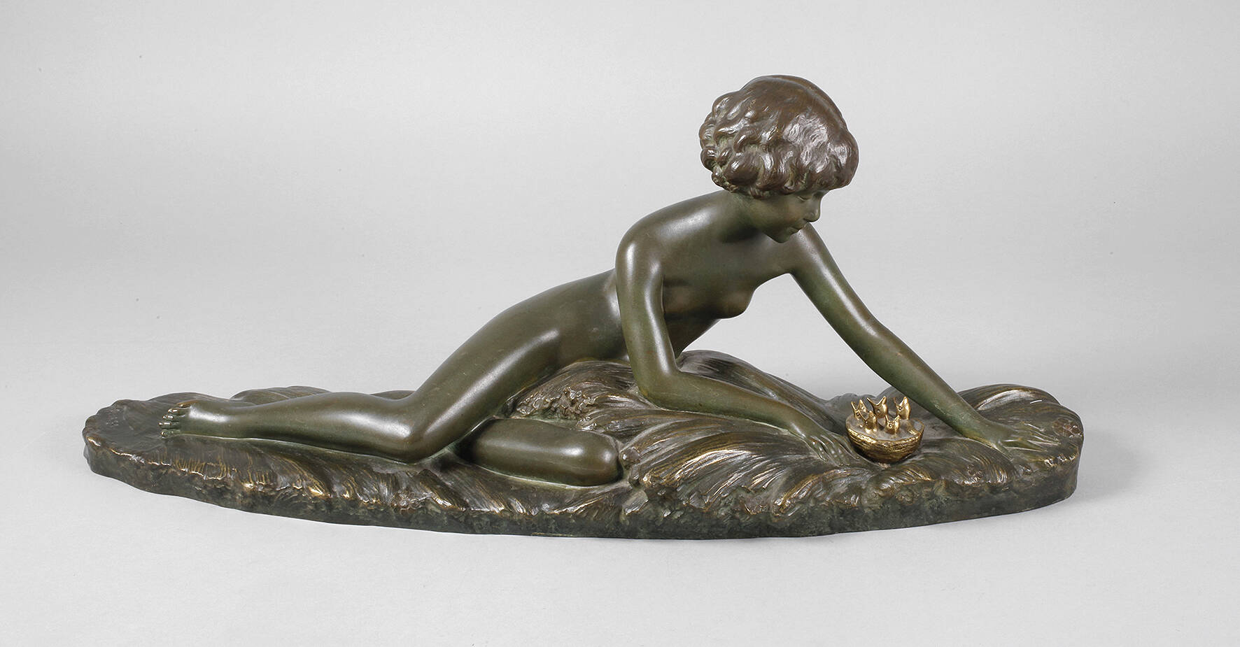 Georges Coste, liegender Mädchenakt