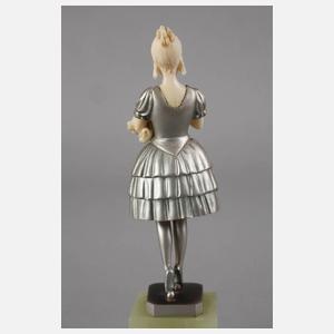 Chryselephantin Blumenmädchen