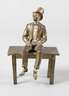 Wiener Bronze sitzender Herr