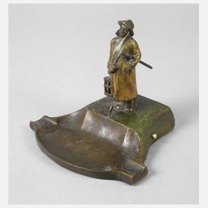 Wiener Bronze Tischklingel mit Nachtwächter