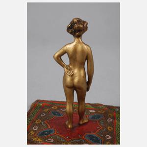 Wiener Bronze, Akt auf Teppich