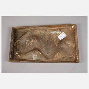 Georg von Kovats, abstrakte Bronzeplatte