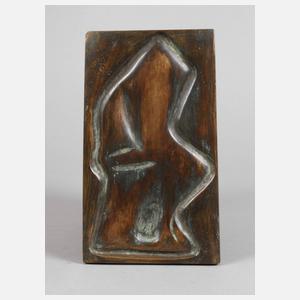 Georg von Kovats, abstrakte Bronzeplatte