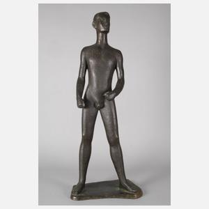 Alfred Thiele, großer stehender Herrenakt