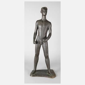 Alfred Thiele, großer stehender Herrenakt