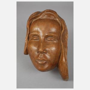 G. Schrey, zwei Frauenköpfe als Reliefs