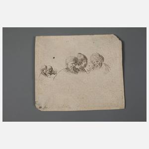 Stefano della Bella, orientalische Kopfstudien