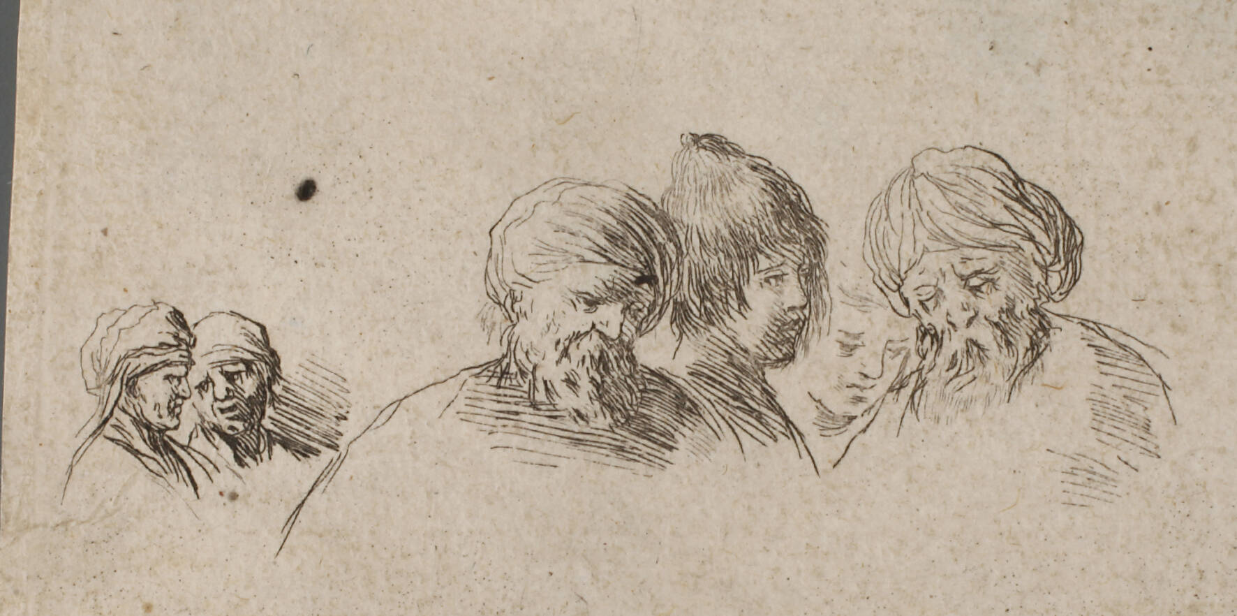 Stefano della Bella, orientalische Kopfstudien