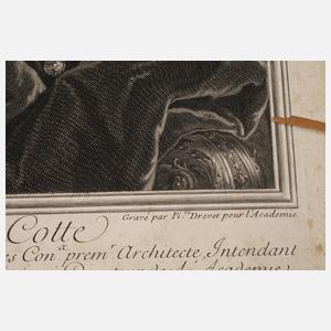 Pierre Drevet, Bildnis Robert de Cotte