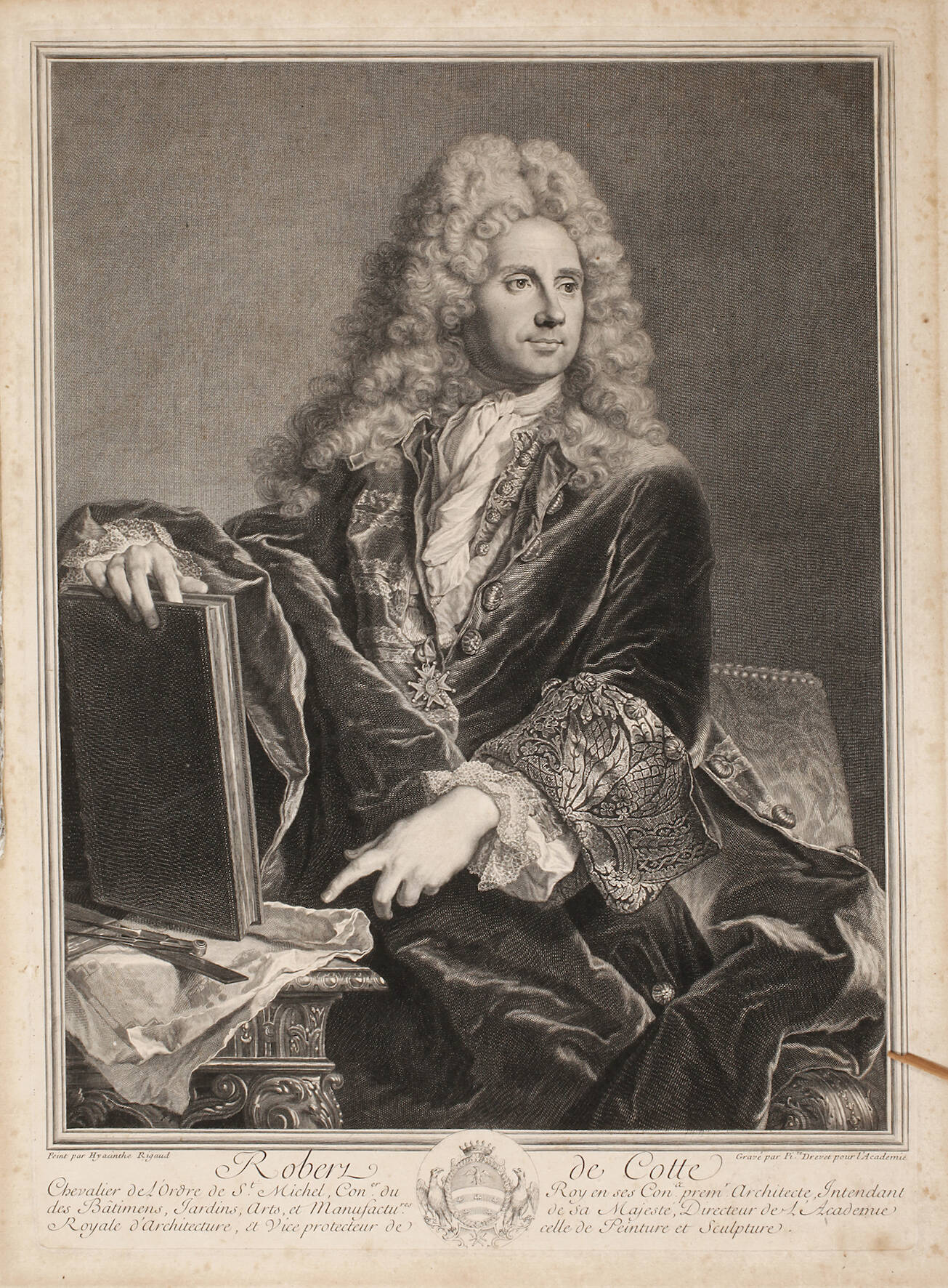 Pierre Drevet, Bildnis Robert de Cotte