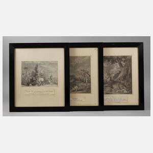 Johann Elias Ridinger, Jagd- und Tierdarstellungen