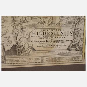 Kupferstichkarte Hildesheim