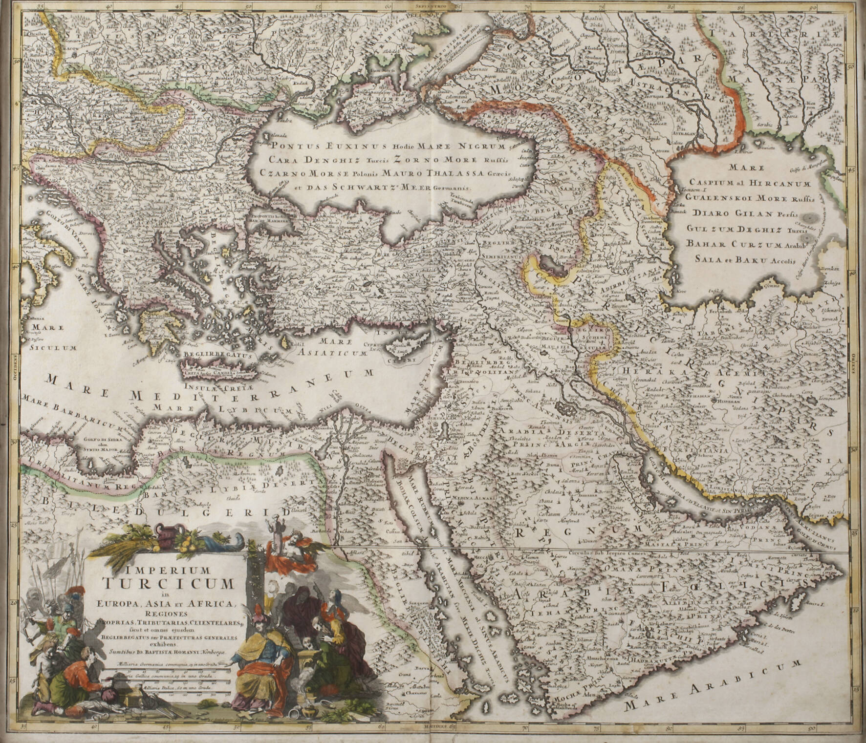 Homanns Erben, Kupferstichstichkarte Naher Osten