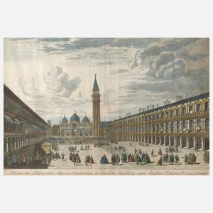 Michele Mariechi, Markusplatz in Venedig