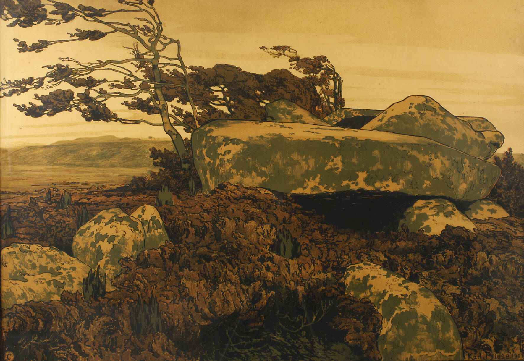 Karl Biese, "Hünengrab in der Heide"