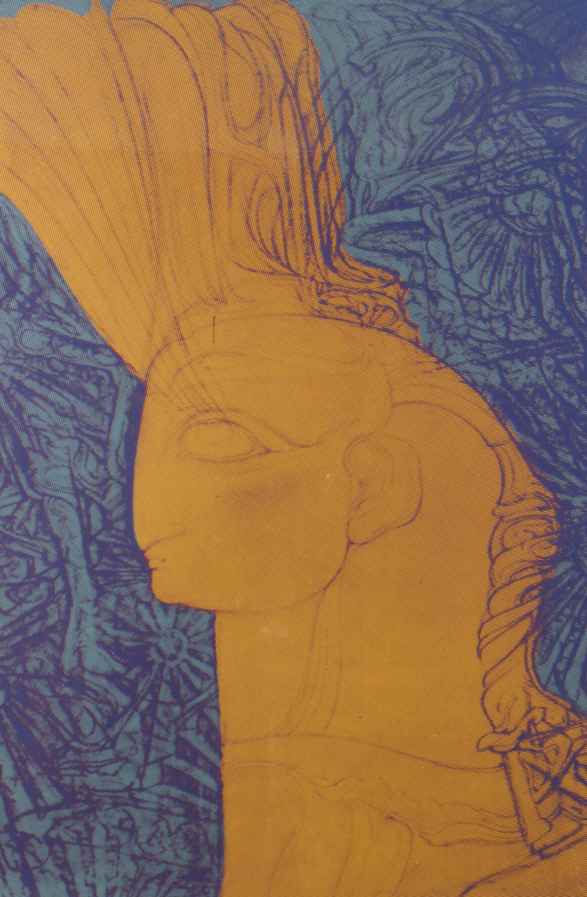 Prof. Ernst Fuchs, Kopf eines Cherub