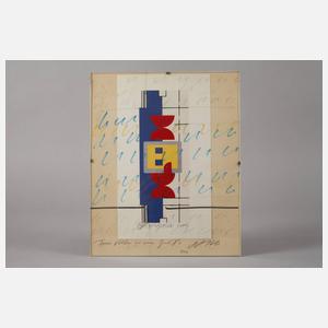 Otto Herbert Hajek, überzeichnete Druckgraphik