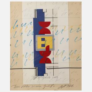 Otto Herbert Hajek, überzeichnete Druckgraphik