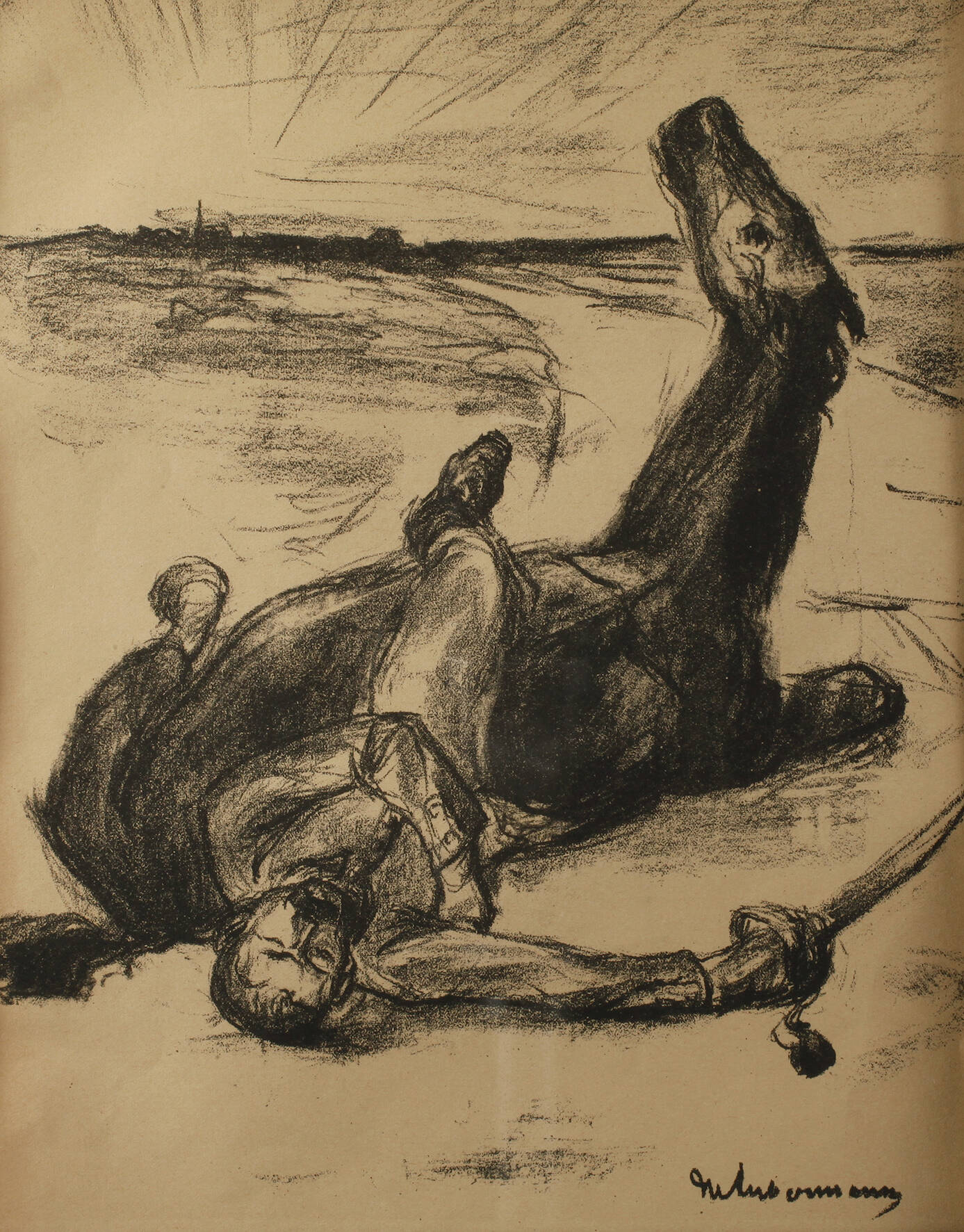 Max Liebermann, Gestürzter Soldat